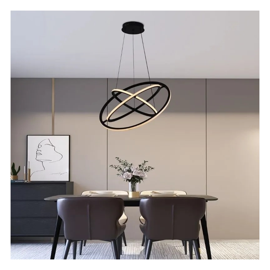 LED Dimbar taklampa LED/105W/230V 3000-6500K Ø 60 cm + fjärrkontroll