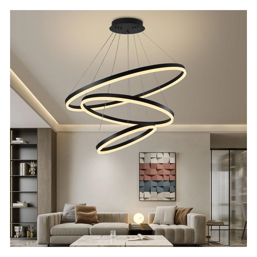 LED Dimbar taklampa LED/125W/230V 3000-6500K Ø 80 cm + fjärrkontroll