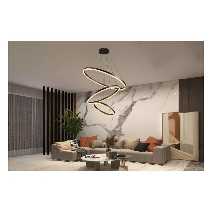LED Dimbar taklampa LED/125W/230V 3000-6500K Ø 80 cm + fjärrkontroll
