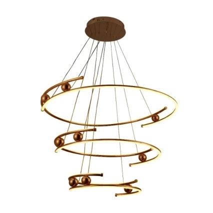 LED dimbar taklampa LED/170W/230V 3000-6500K Ø 80 cm + fjärrkontroll