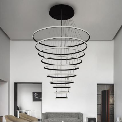 LED dimbar taklampa LED/365W/230V 3000-6500K Ø 100 cm + fjärrkontroll