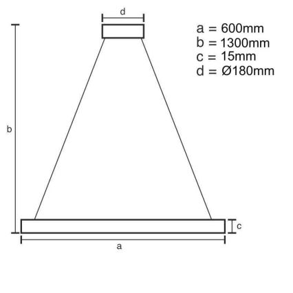 LED Dimbar taklampa LED/40W/230V 3000-6500K + fjärrkontroll