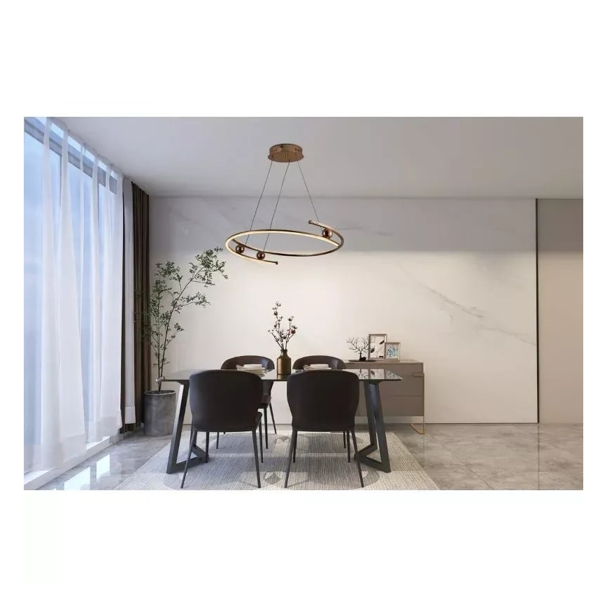 LED Dimbar taklampa LED/50W/230V 3000-6500K Ø 60 cm + fjärrkontroll