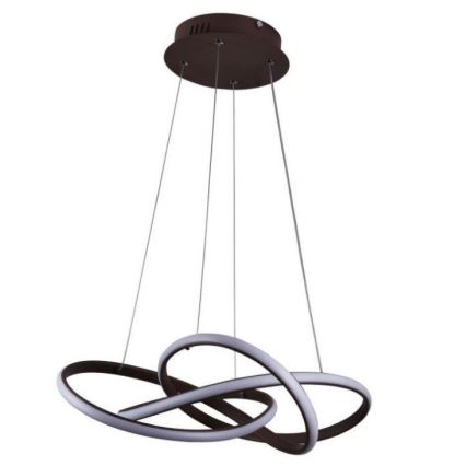 LED Dimbar taklampa LED/65W/230V 3000-6500K Ø 48 cm brun + fjärrkontroll