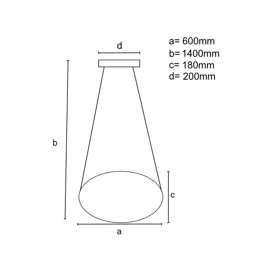LED Dimbar taklampa LED/70W/230V 3000-6500K Ø 60 cm svart + fjärrkontroll