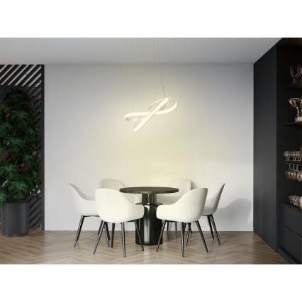 LED Dimbar taklampa LED/70W/230V 3000-6500K Ø 55 cm vit + fjärrkontroll