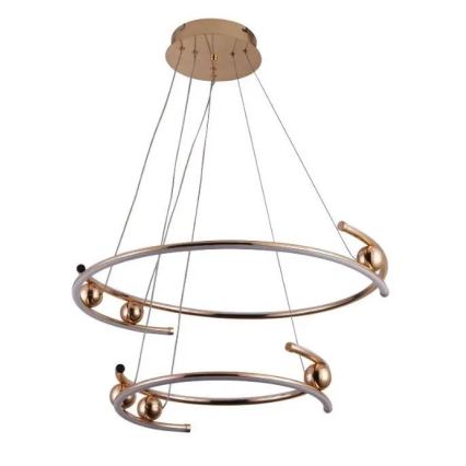 LED dimbar taklampa LED/80W/230V 3000-6500K Ø 60 cm + fjärrkontroll