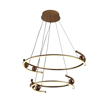 LED dimbar taklampa LED/80W/230V 3000-6500K Ø 60 cm + fjärrkontroll