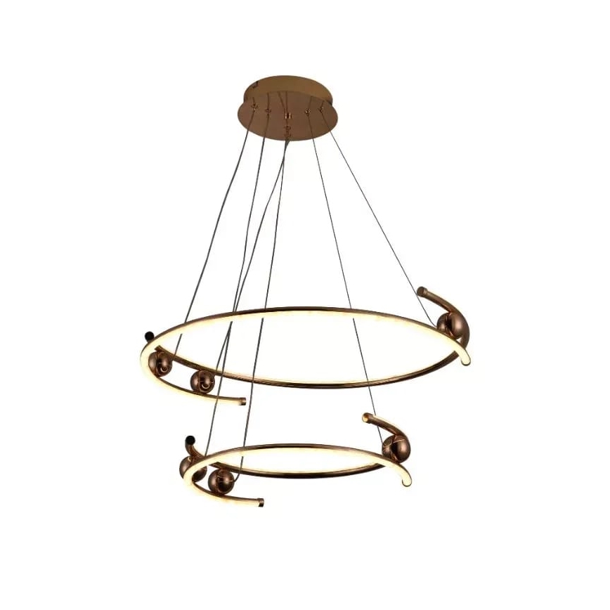 LED dimbar taklampa LED/80W/230V 3000-6500K Ø 60 cm + fjärrkontroll