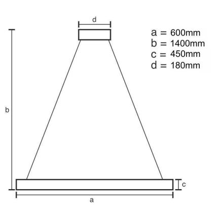 LED Dimbart kristallkrona på kabel LED/80W/230V 3000-6500K guld + fjärrkontroll