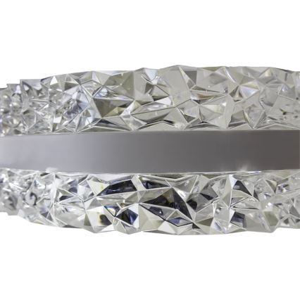 LED Dimbar kristallkrona på kabel LED/80W/230V 3000-6500K vit + fjärrkontroll