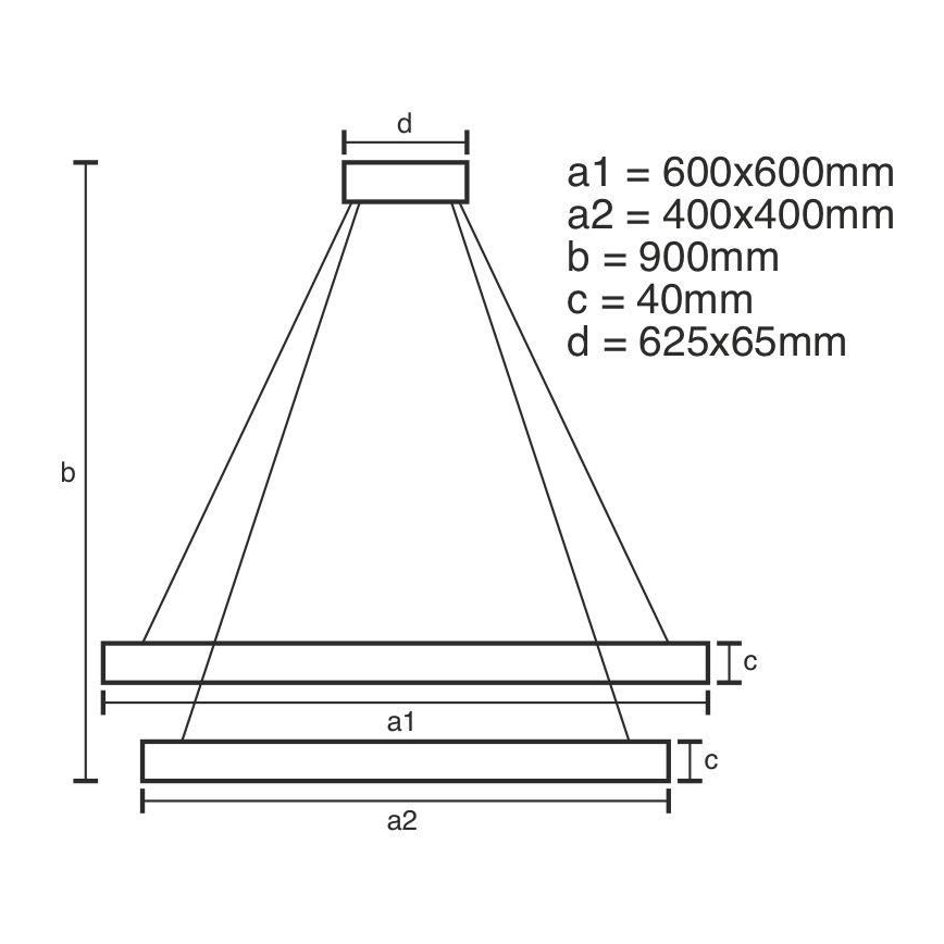 LED dimbar taklampa LED/90W/230V 3000-6500K + fjärrkontroll