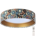 LED Dimbar lampa SMART GALAXY LED/24W/230V färgrik/guld 3000-6500K + fjärrkontroll