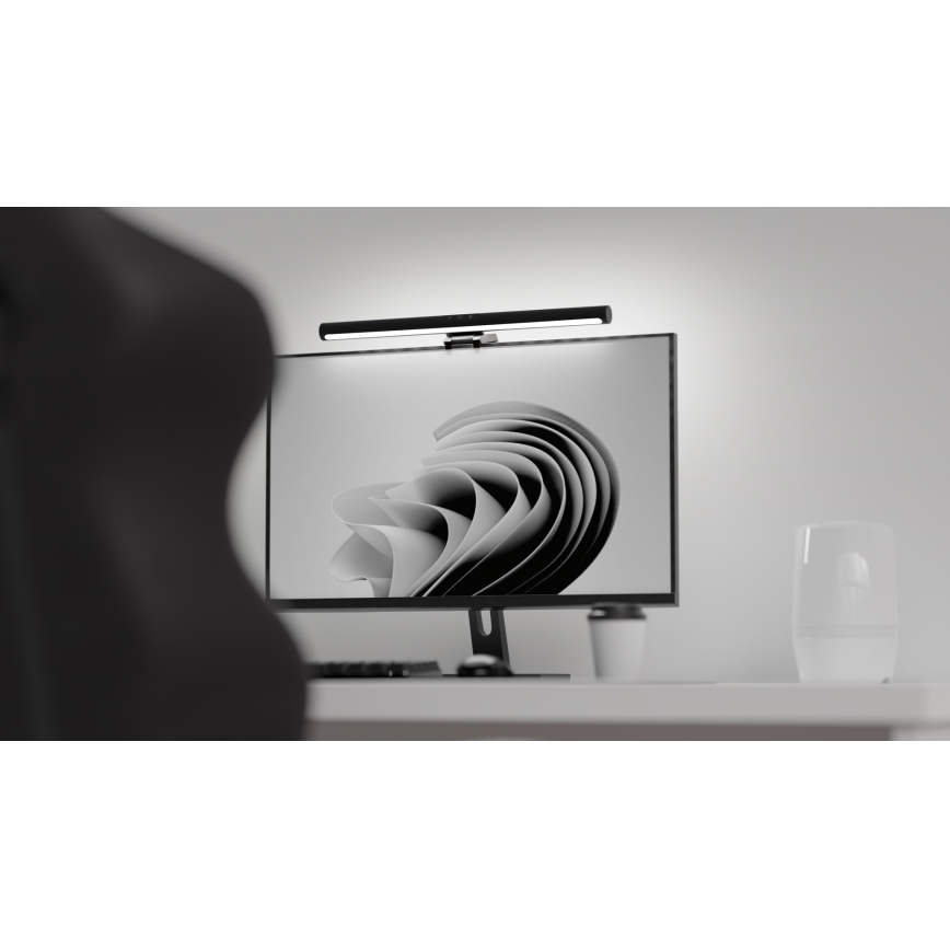 LED Dimbar monitorbelysning LEVANO LED/5W/5V 3000-6000K svart