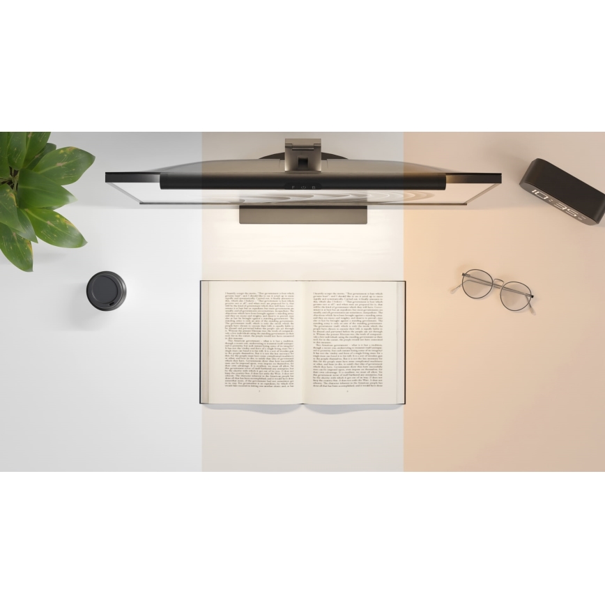 LED Dimbar monitorbelysning LEVANO LED/5W/5V 3000-6000K svart
