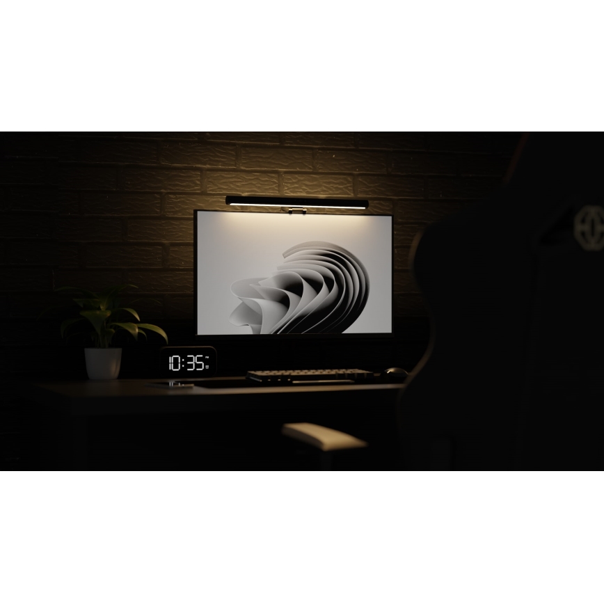 LED Dimbar monitorbelysning LEVANO LED/5W/5V 3000-6000K svart