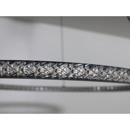 LED dimbar pendellampa på vajer LED/90W/230V 3000-6500K Ø 60 cm + fjärrkontroll
