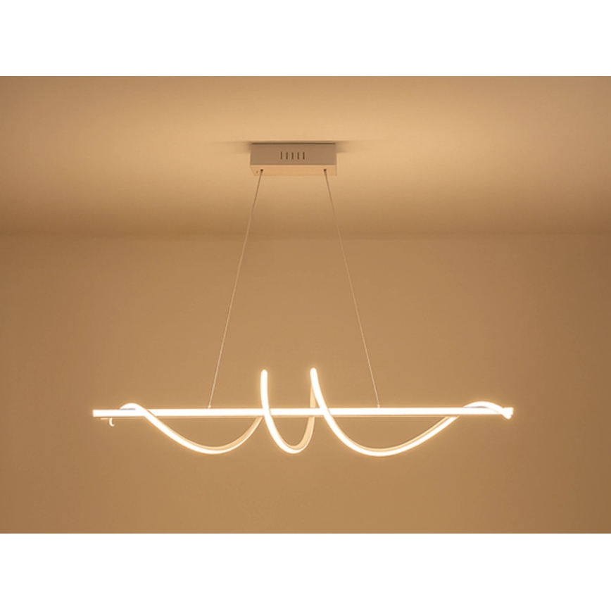 LED dimbar pendellampa på vajer LED/50W/230V 3000-6500K 100 cm + fjärrkontroll