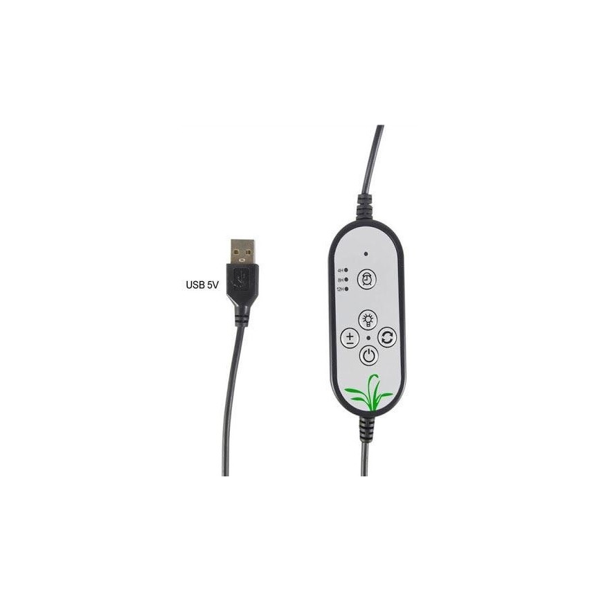 LED Dimbart skrivbordslampa med klämma för växtodling LED/15W/5V