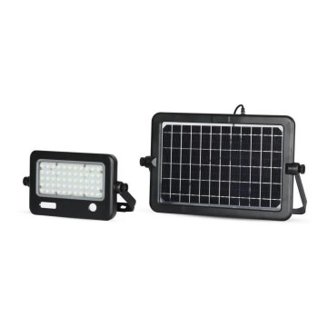 LED Dimbar solcell strålkastare med sensor LED/10W/3,7V 4000K IP65 + USB port