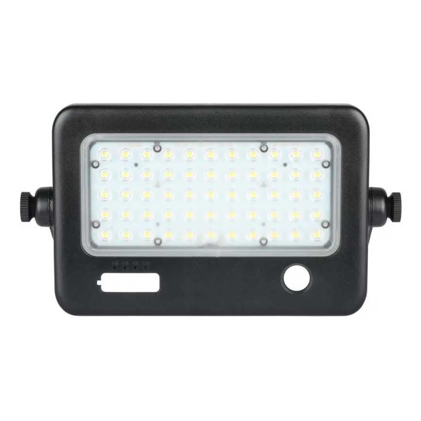 LED Dimbar solcell strålkastare med sensor LED/10W/3,7V 4000K IP65 + USB port