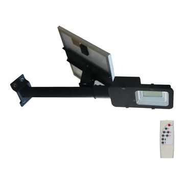 LED Dimbar solcellsgatulampa LED/50W/6,4V 6000K IP65 + Fjärrkontroll