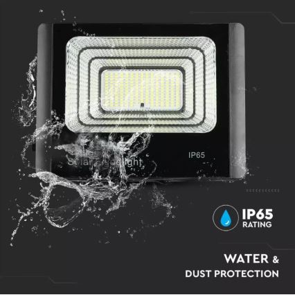 LED Dimbar solcellsstrålkastare LED/16W/3,2V 4000K IP65 10000 mAh + fjärrkontroll