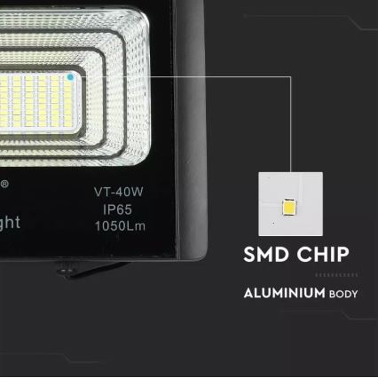 LED Dimbar solcellsstrålkastare LED/16W/3,2V 4000K IP65 10000 mAh + fjärrkontroll