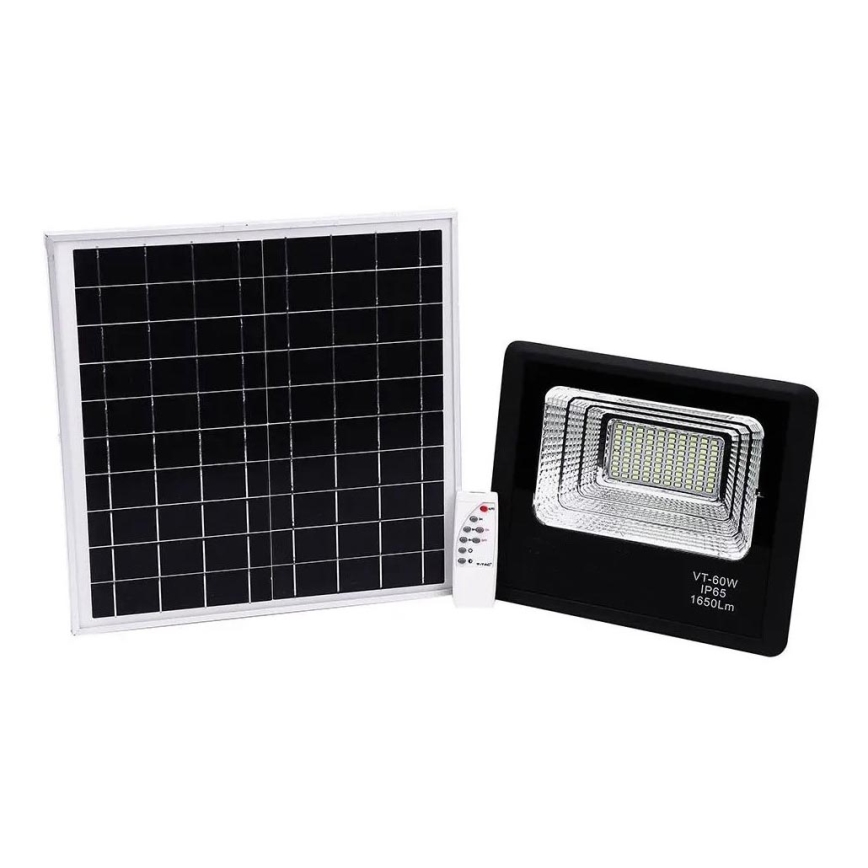 LED Dimbar solcellsstrålkastare LED/20W/6,4V 4000K IP65 10000 mAh + fjärrkontroll