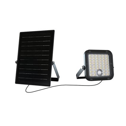 LED Dimbar solcellsstrålkastare med sensor LED/10W/3,7V 4000/6000K IP65 3600 mAh + fjärrkontroll