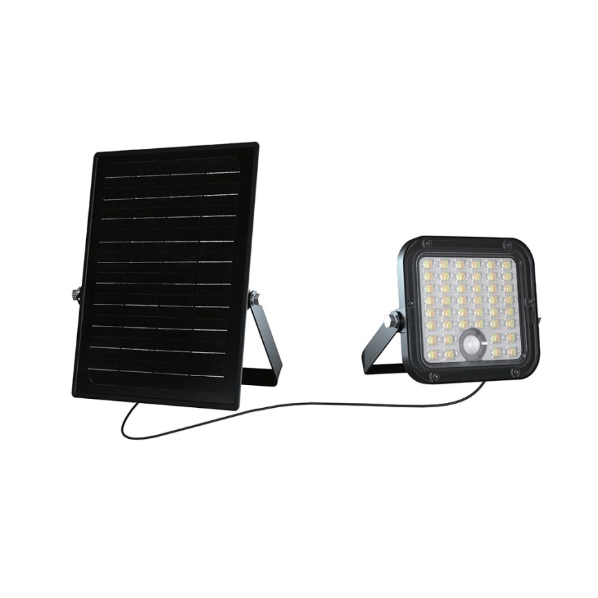 LED Dimbar solcellsstrålkastare med sensor LED/10W/3,7V 4000/6000K IP65 3600 mAh + fjärrkontroll