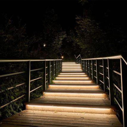 LED Dimbar solcellsstrip LED/1,2W/3,7V 4000K IP67 5m + fjärrkontroll