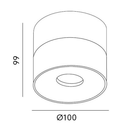 LED Dimbar spotlight LAHTI LED/10,5W/230V 3000K CRI 90 vit