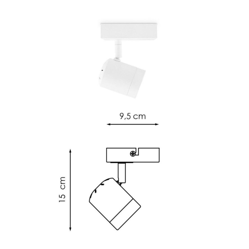 LED Dimbar spotlight MANU 1xGU10/5,8W/230V vit