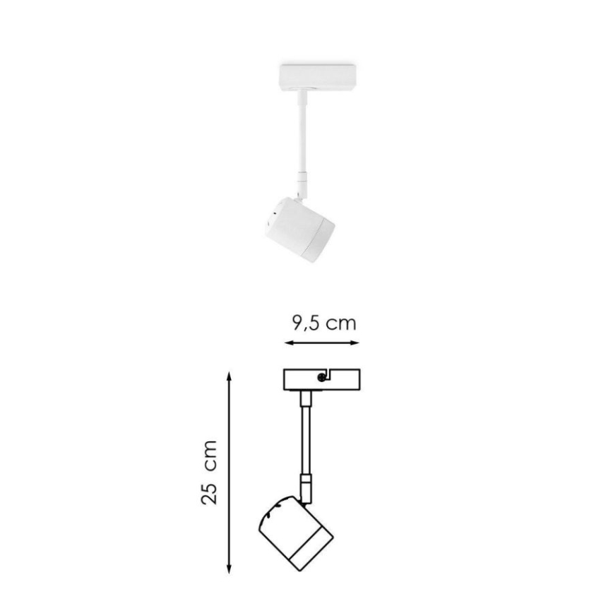 LED Dimbar spotlight MANU 1xGU10/5,8W/230V vit