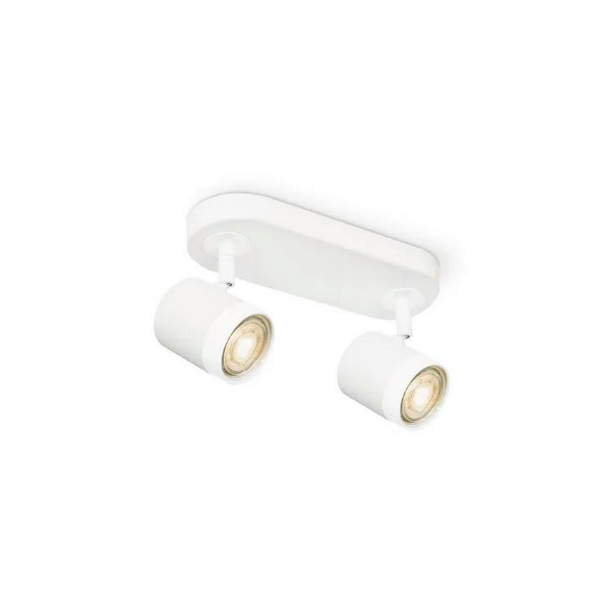 LED Dimbar spotlight MANU 2xGU10/5,8W/230V vit