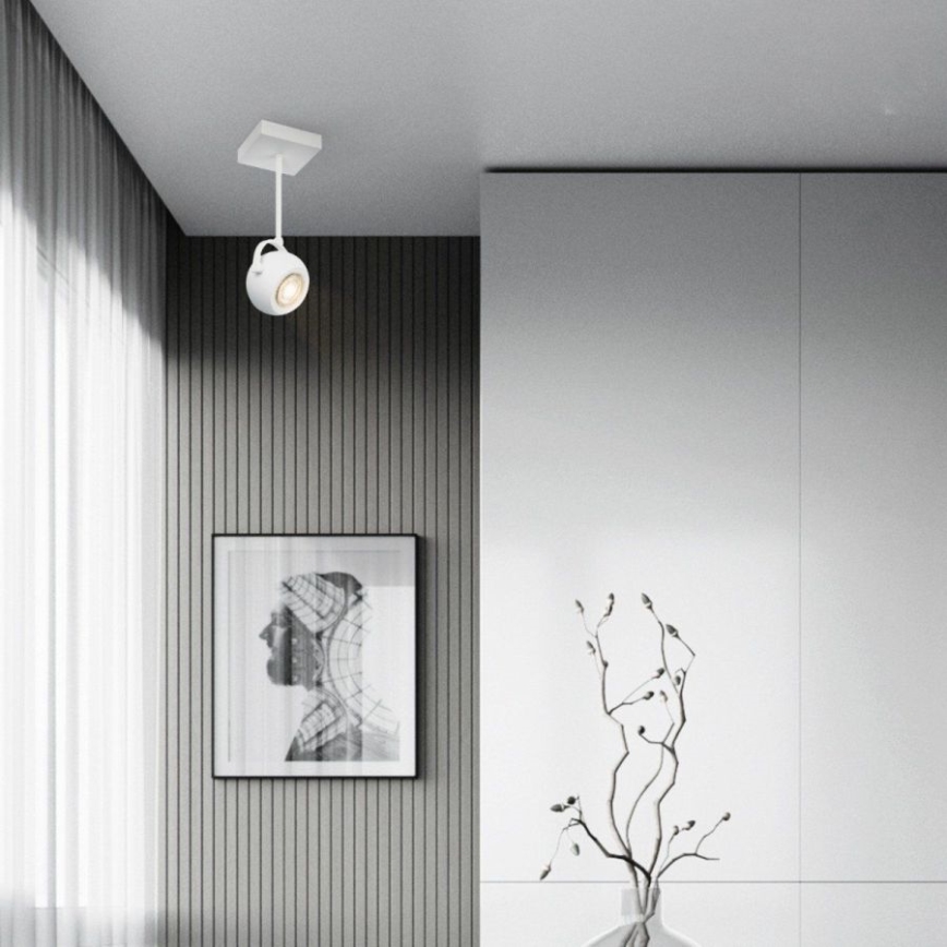 LED Dimbar spotlight NOP 1xGU10/5,8W/230V vit
