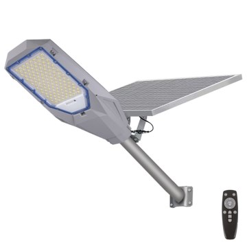 LED dimbar strålkastare med skymningssensor och solpanel LED/200W/20000 mAh 6500K IP65 grå
