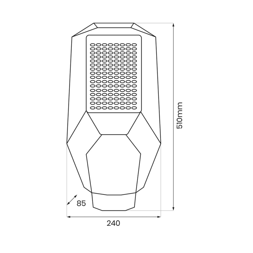 LED Dimbar strålkastare med skymningssensor och solcellpanel LED/200W/20000 mAh 6500K IP65 grå