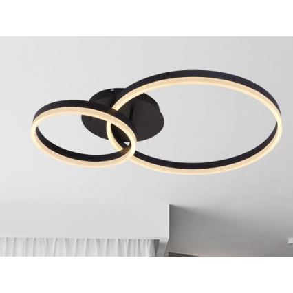 LED Dimbar takarmatur LED/55W/230V 3000-6500K + fjärrkontroll