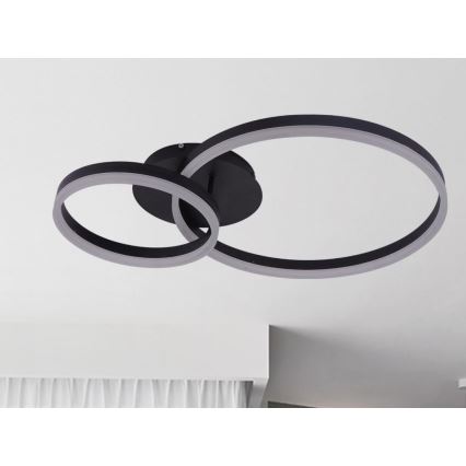 LED Dimbar takarmatur LED/55W/230V 3000-6500K + fjärrkontroll