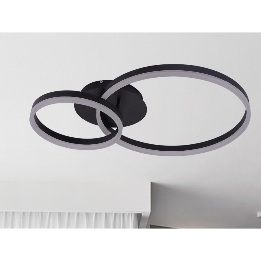 LED Dimbar takarmatur LED/55W/230V 3000-6500K + fjärrkontroll