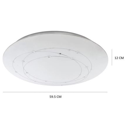 LED Dimbar Takbelysning ATRIA med Fjärrkontroll  LED/48W/230V