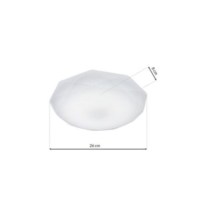 LED Dimbar Takbelysning HEX LED/12W/230V