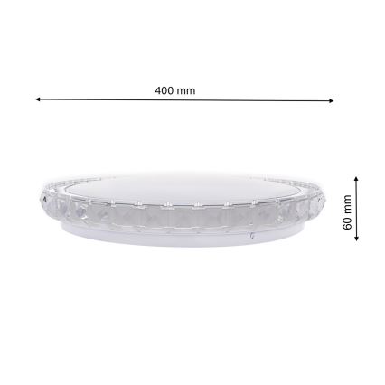LED Dimbar Takbelysning LAYLA med en Fjärrkontroll  1xLED/26W/230V