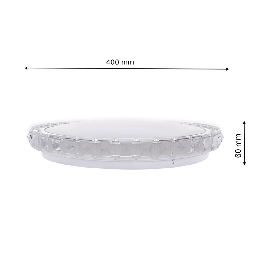 LED Dimbar Takbelysning LAYLA med en Fjärrkontroll  1xLED/26W/230V