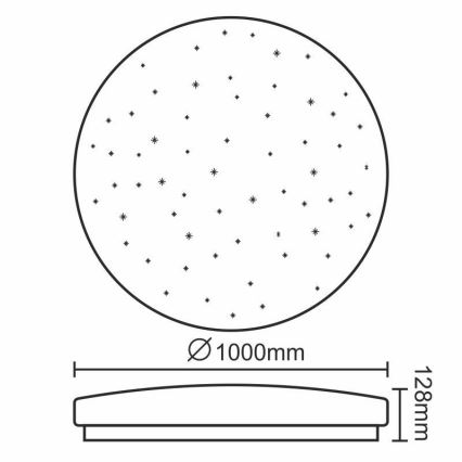 LED Dimbar Takbelysning LED/150W/230V