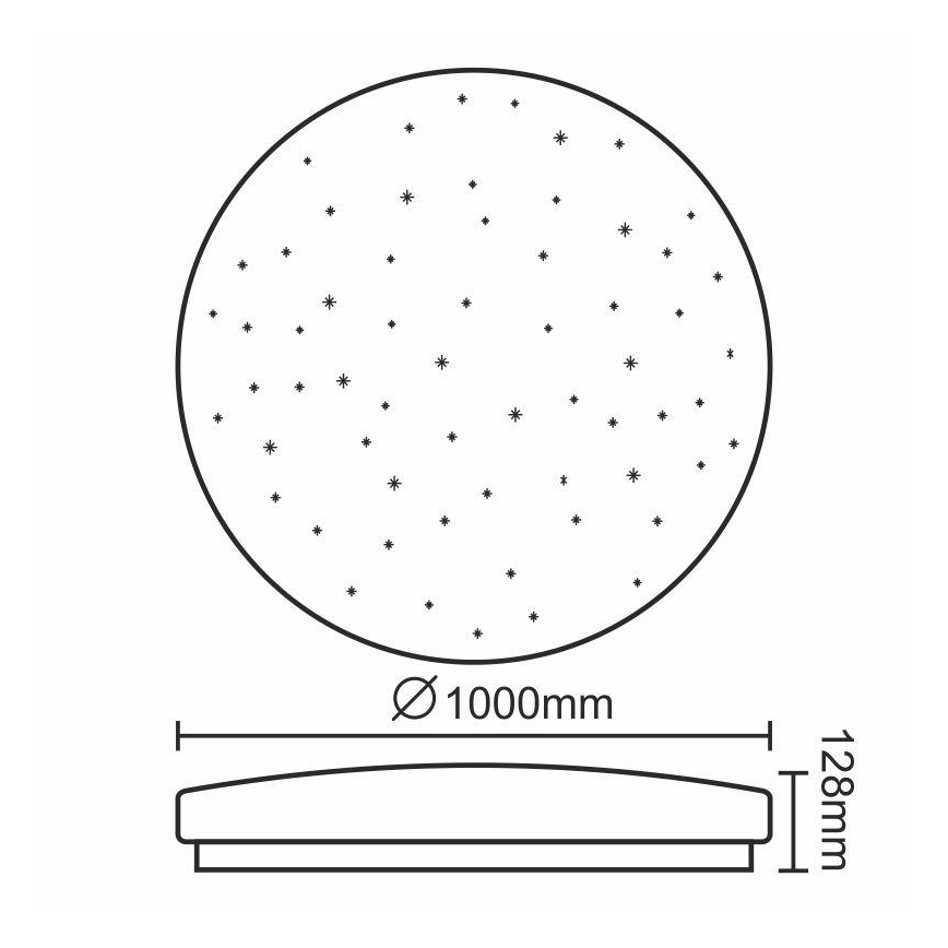 LED Dimbar Takbelysning LED/150W/230V