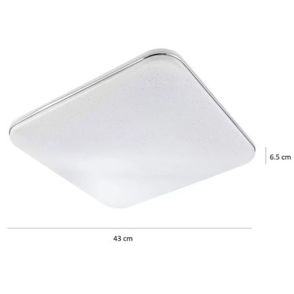 LED Dimbar Takbelysning  SYRIUS med Fjärrkontroll  LED/72W/230V