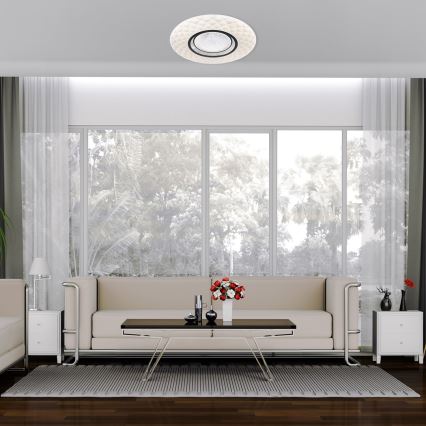 LED Dimbar Takbelysning TOKYO LED/48W/230V + Fjärrstyrd